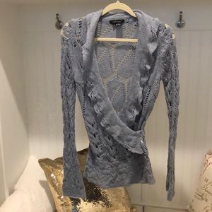 Feminine blue sweater